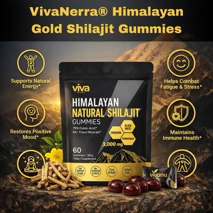 VivaNerra® Himalayan Gold Shilajit Gummies